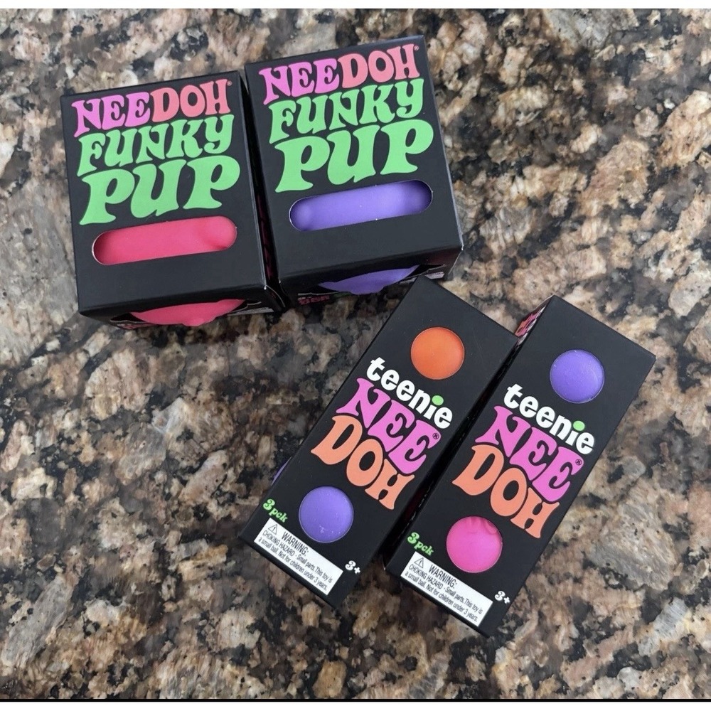 Needoh Funky Pups & Needoh Teenies Authentic New